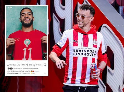 Ivan Perisic speelt even voor technisch directeur van PSV na WK-goal Saibari