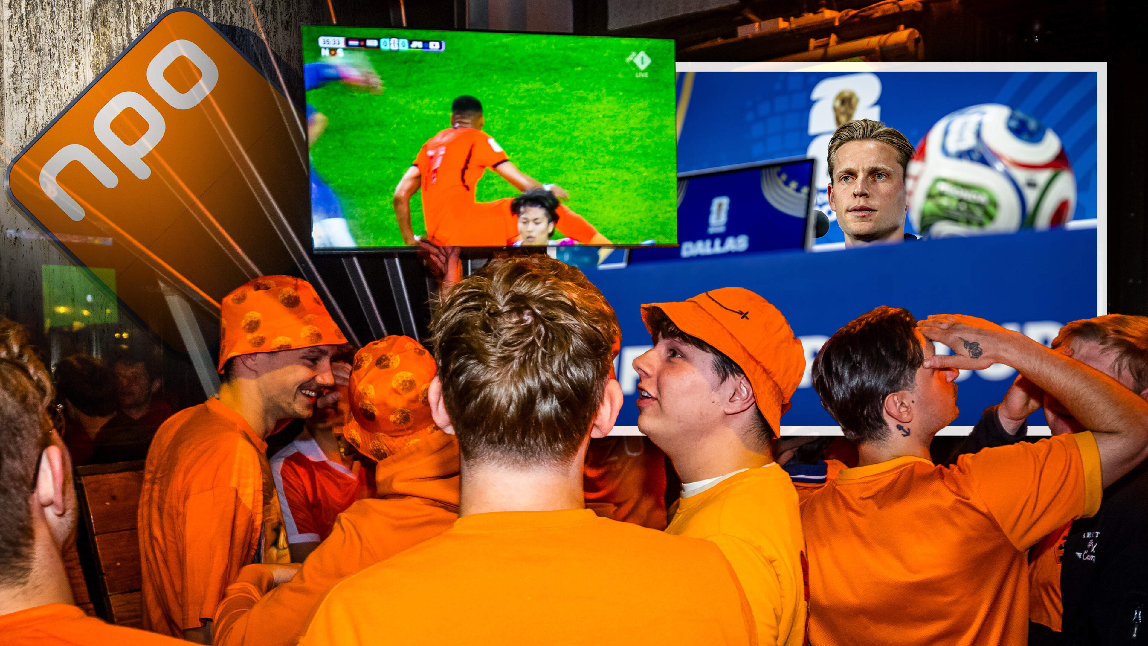 NPO zendt vanwege kosten slechte kwaliteit WK-beelden uit: ’Shirt Oranje past niet binnen het standaardkleurenpalet’