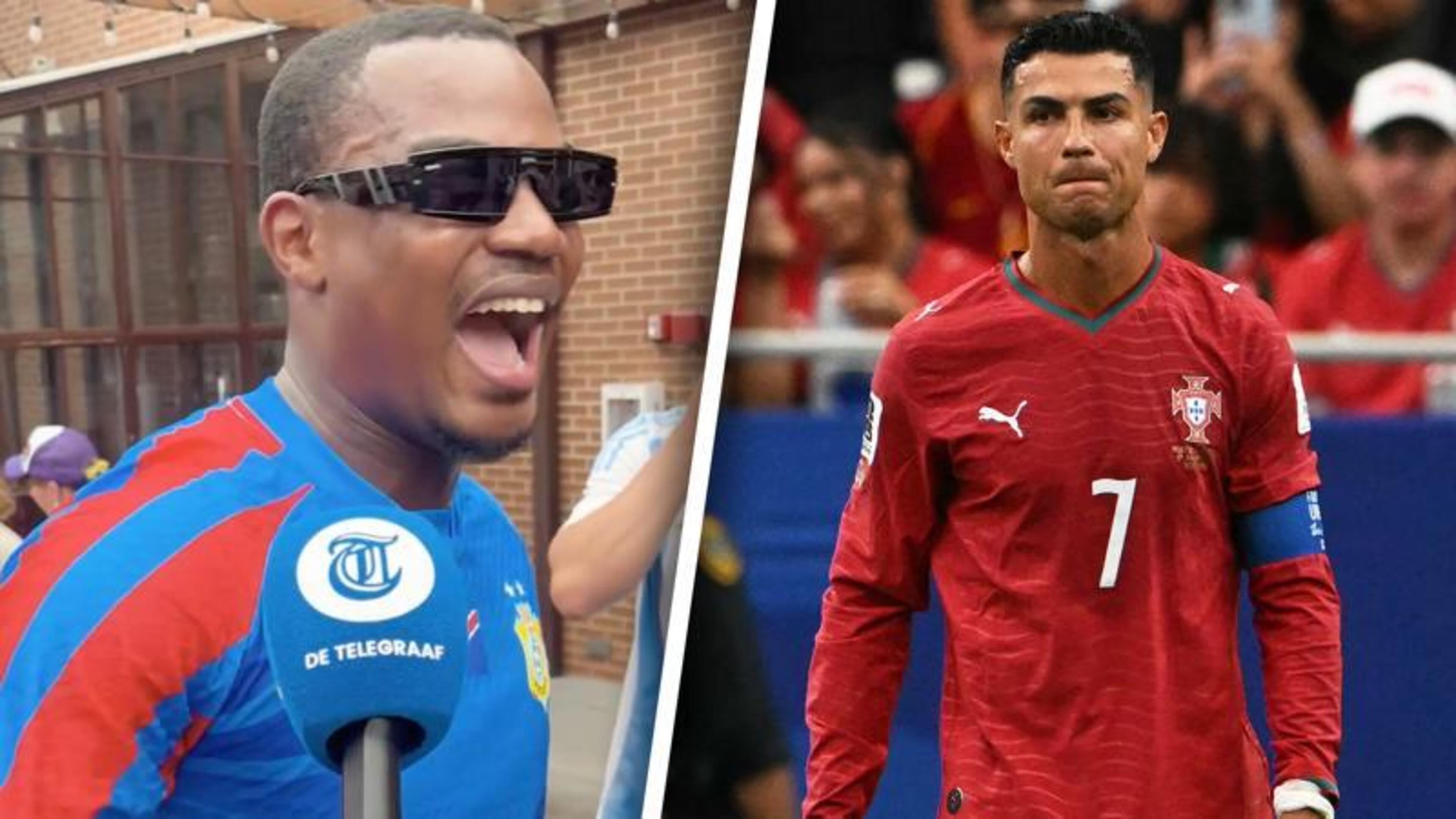 Congolees heeft geen stem meer na WK-stunt: 'Ronaldo, het vliegveld is die kant op!'
