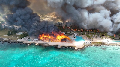 Toerist sterft bij grote brand die luxueus strandresort in de Dominicaanse Republiek verwoest