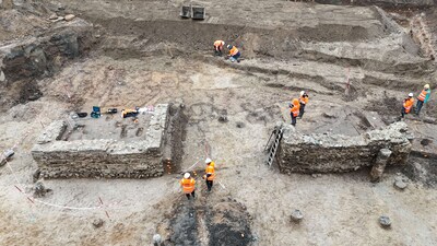 Archeologen doen unieke vondst in Nijmegen: grootste Romeinse badhuis van Nederland opgegraven