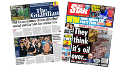 The Papers: 'Australia plus' social media ban and 'Russian incursion'