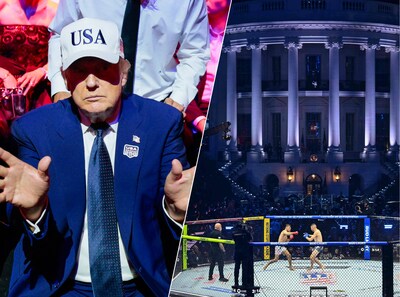 Vechtsportevent in voortuin van Witte Huis: Donald Trump geeft zichzelf spectaculair verjaardagscadeau
