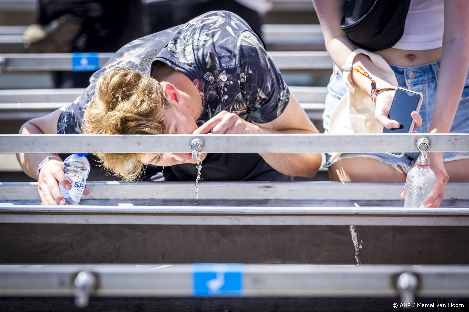 Evenementen wijzen bezoekers op voorzorgsmaatregelen tegen hitte