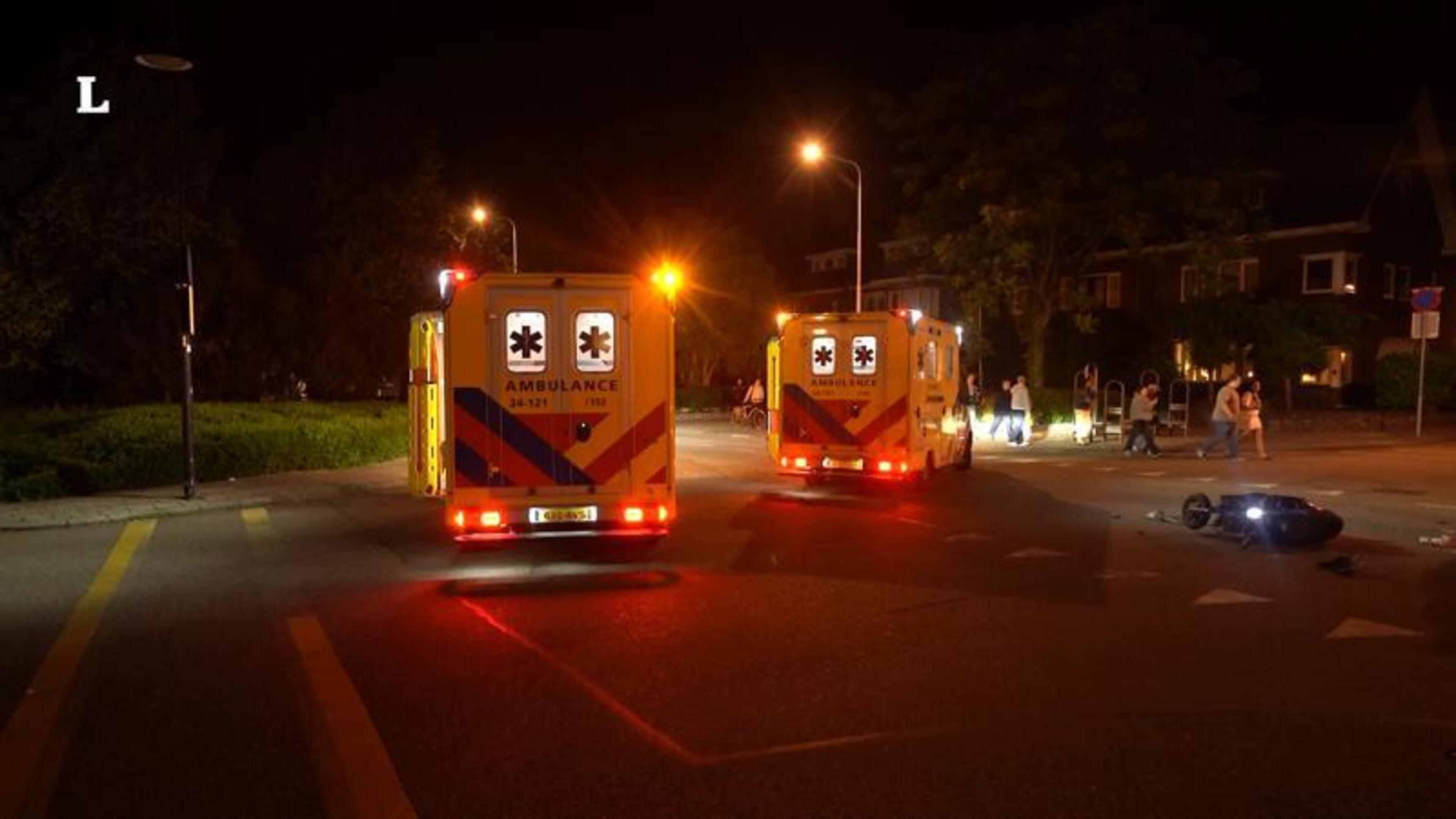 Twee gewonden bij botsing tussen auto en scooter in Kerkrade