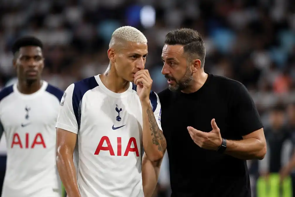 De Zerbi wil Richarlison houden na winnende goal in oefenwedstrijd Spurs