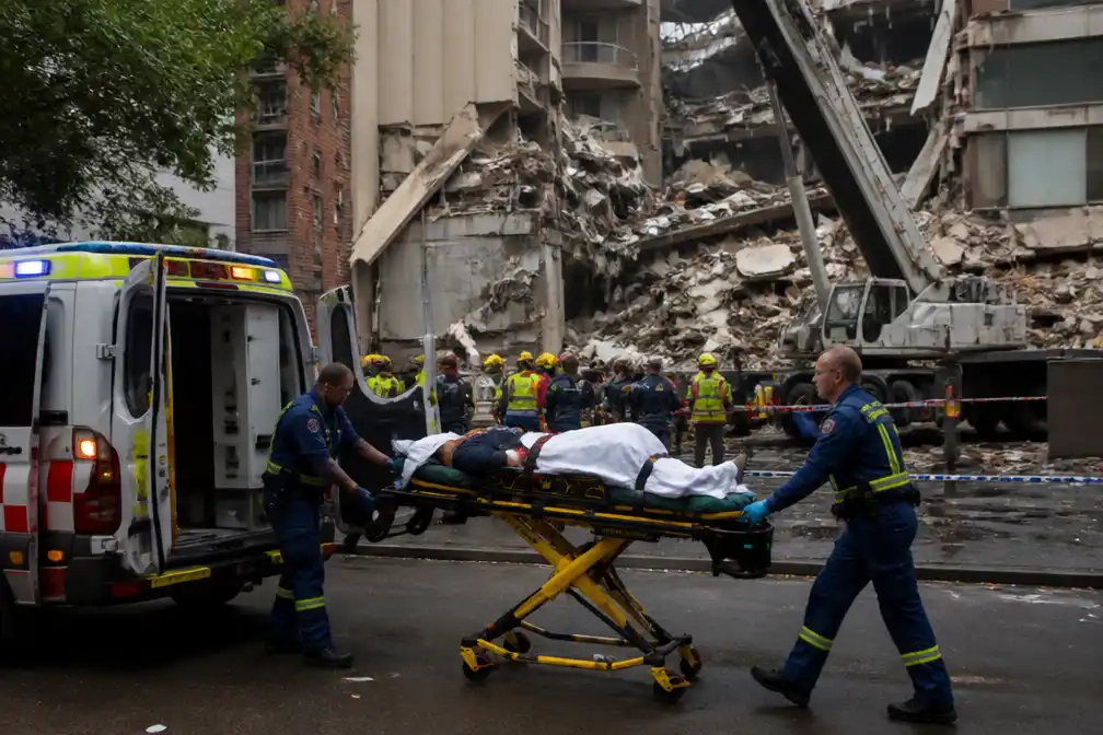 Twee zwaargewonden na instorting gebouw in centrum Sydney