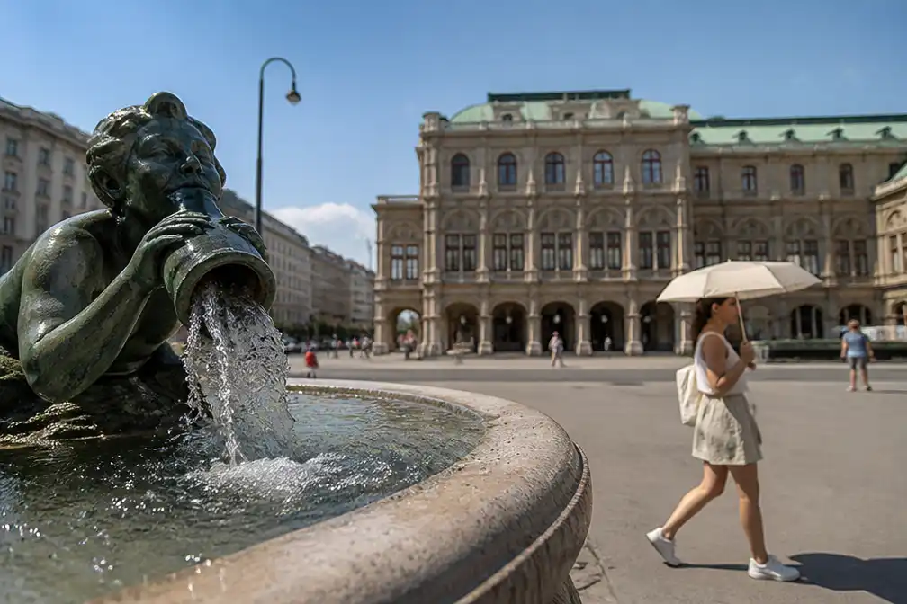 Oostenrijk meet hoogste temperatuur ooit: 40,8 graden in Wenen