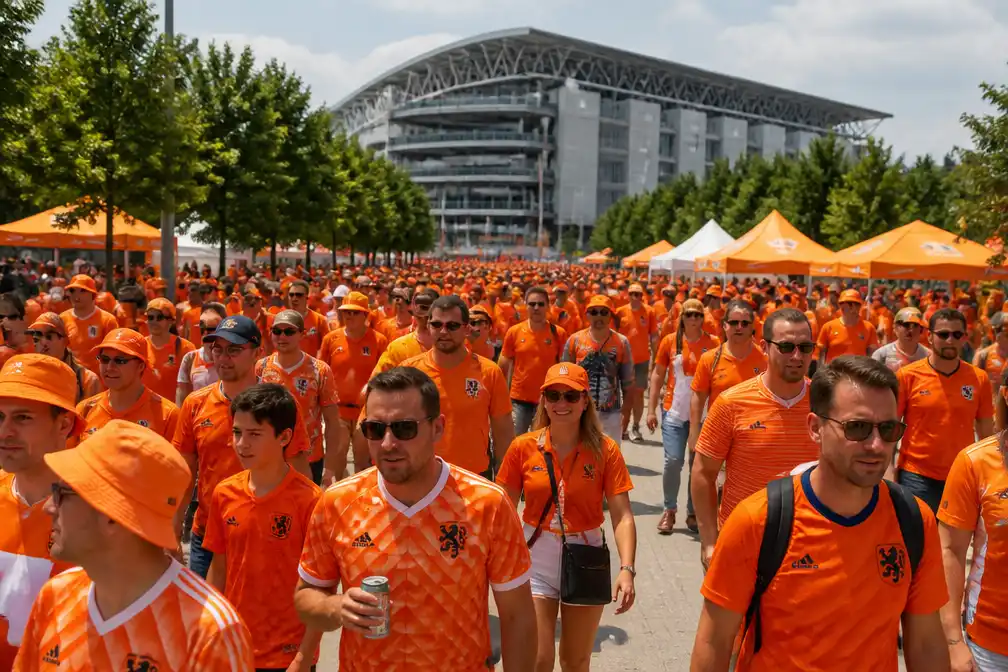 KNVB rekent in Houston op minstens 15.000 Oranjefans voor WK-duel met Zweden