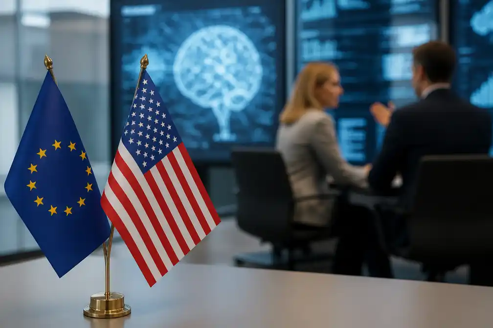 EU en VS bespreken toegangsregeling 'betrouwbare partners' voor geavanceerde AI, meldt FT