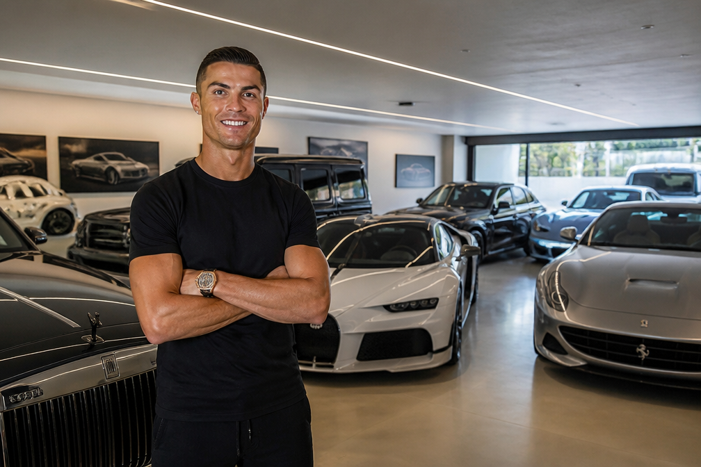 Ronaldo toont op Instagram autocollectie van tientallen miljoenen