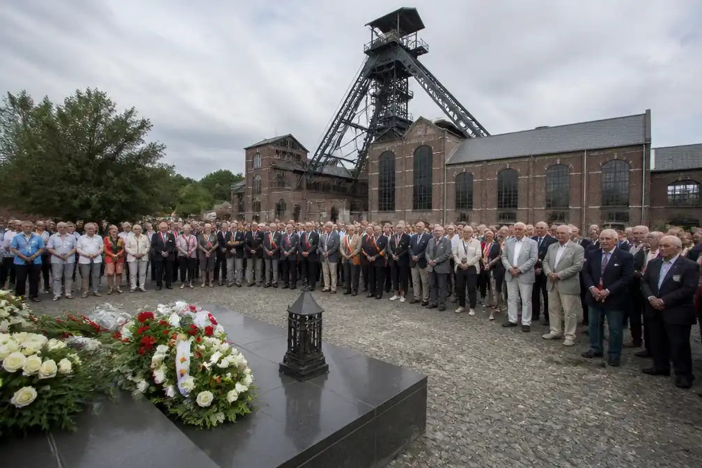 Marcinelle herdenkt 70e verjaardag van mijnramp Bois du Cazier met 262 doden