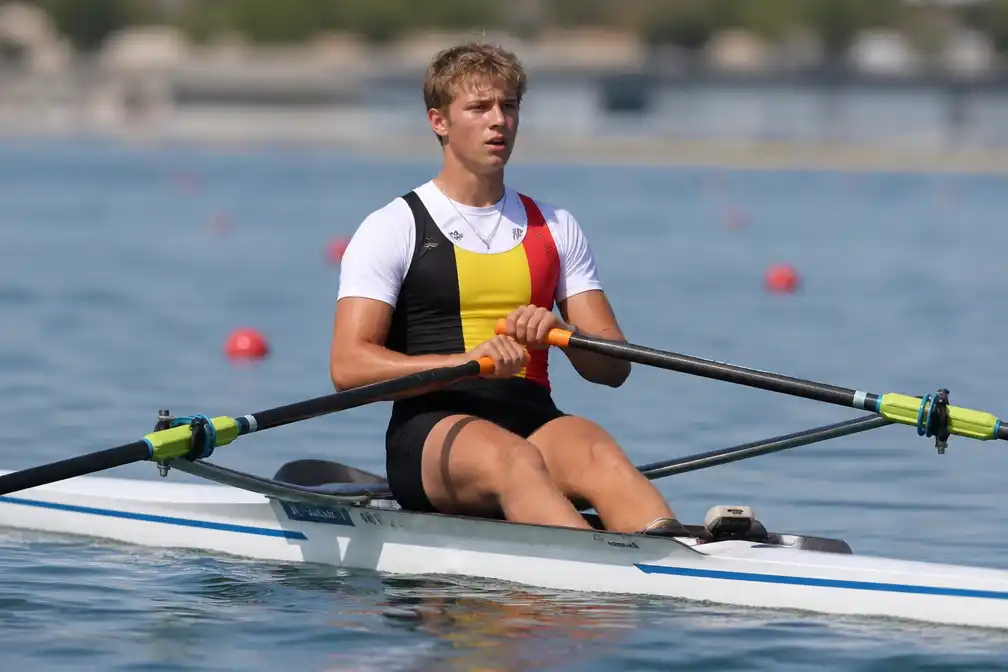 Sepp Driesen (KR Club Gent) pakt brons op WK roeien U19 in Plovdiv
