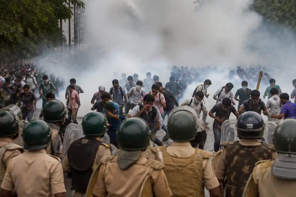 Indiase politie zet traangas en wapenstok in bij protest over overheidsbanen in Jharkhand