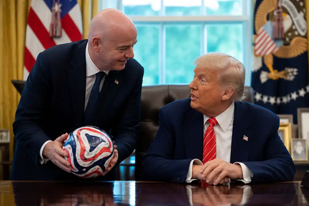 Trump: Fifa zou 'vreselijke fout' maken met vertrek Infantino