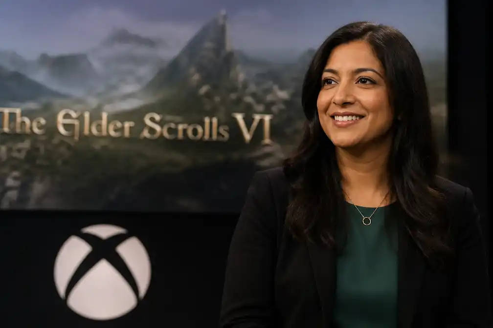 Xbox-baas Asha Sharma enthousiast na speelsessie Elder Scrolls VI