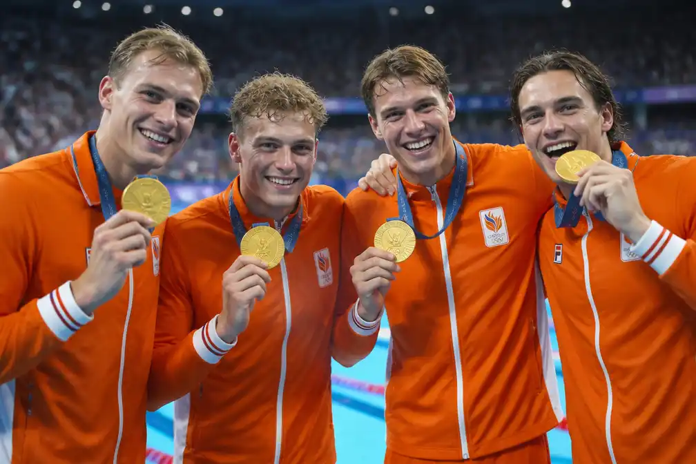 Nederlandse estafette pakt olympisch goud in Parijs tijdens zonsverduistering
