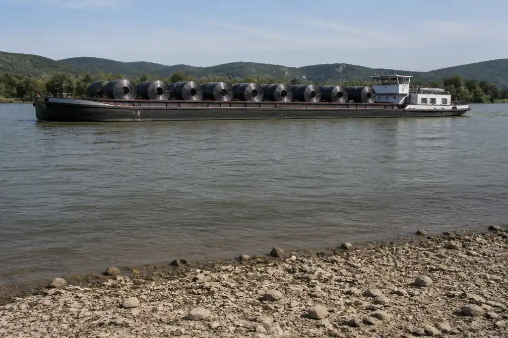 Tata Steel verscheept geen staal meer over Donau door laagwater