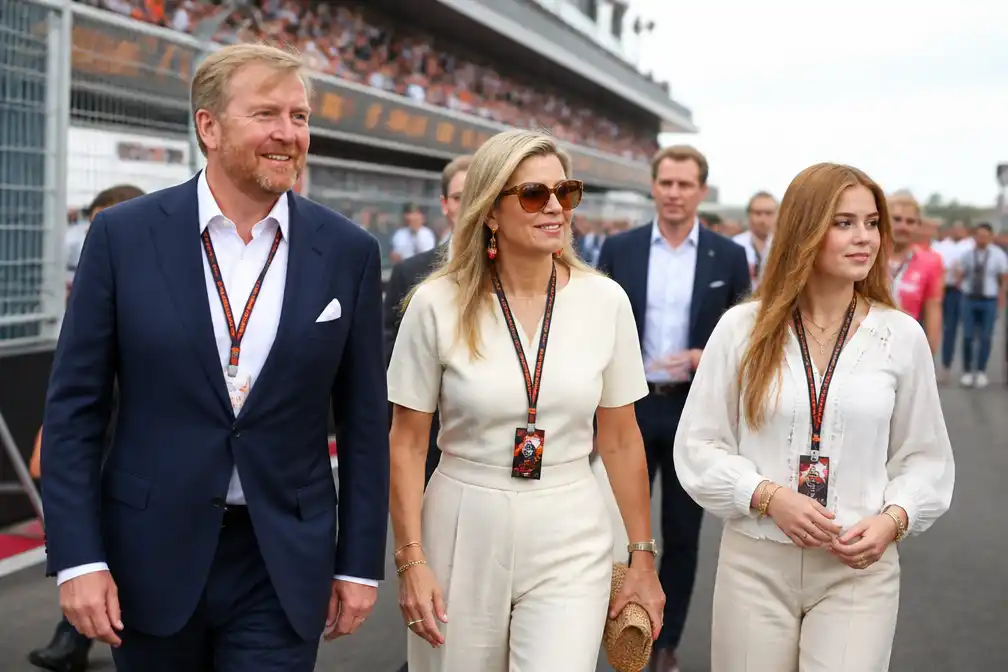 Koningspaar en prinses Alexia aanwezig bij Formule 1 in Zandvoort