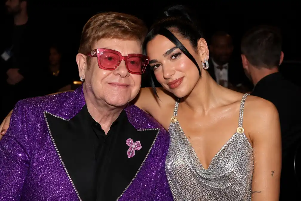 Elton John dankbaar voor vriendschap met Dua Lipa; 'Cold Heart' 5,3 miljard streams