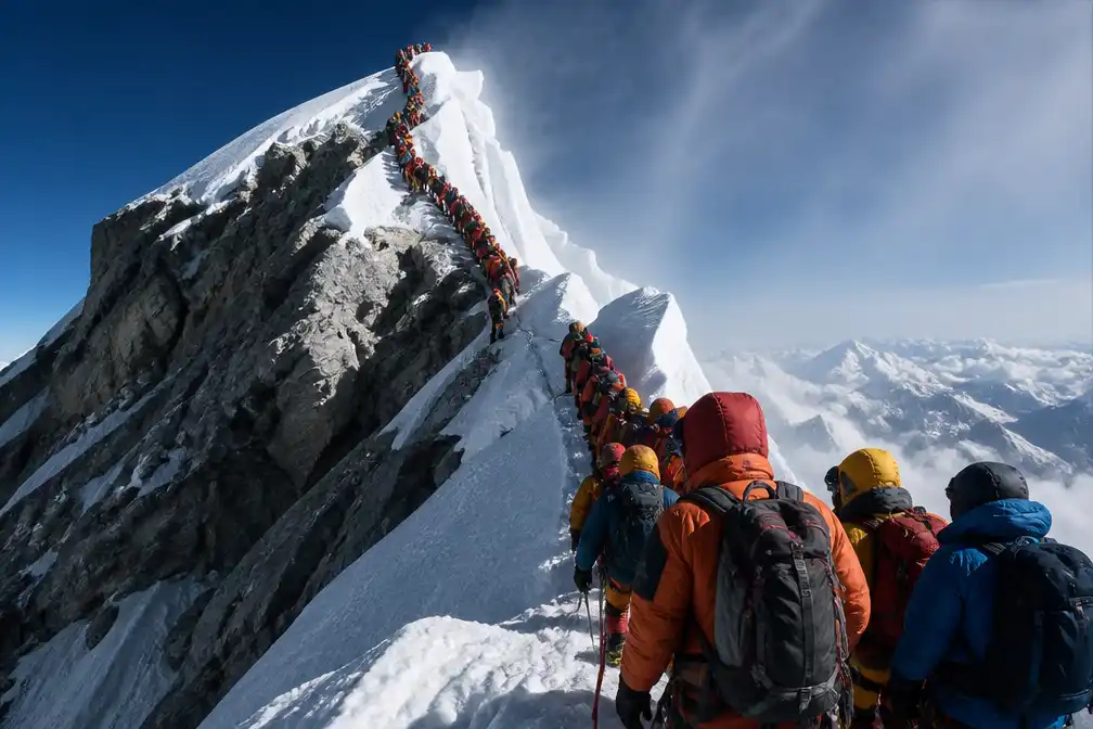 Column Kitty Herweijer: Mount Everest nog nooit zo druk geweest