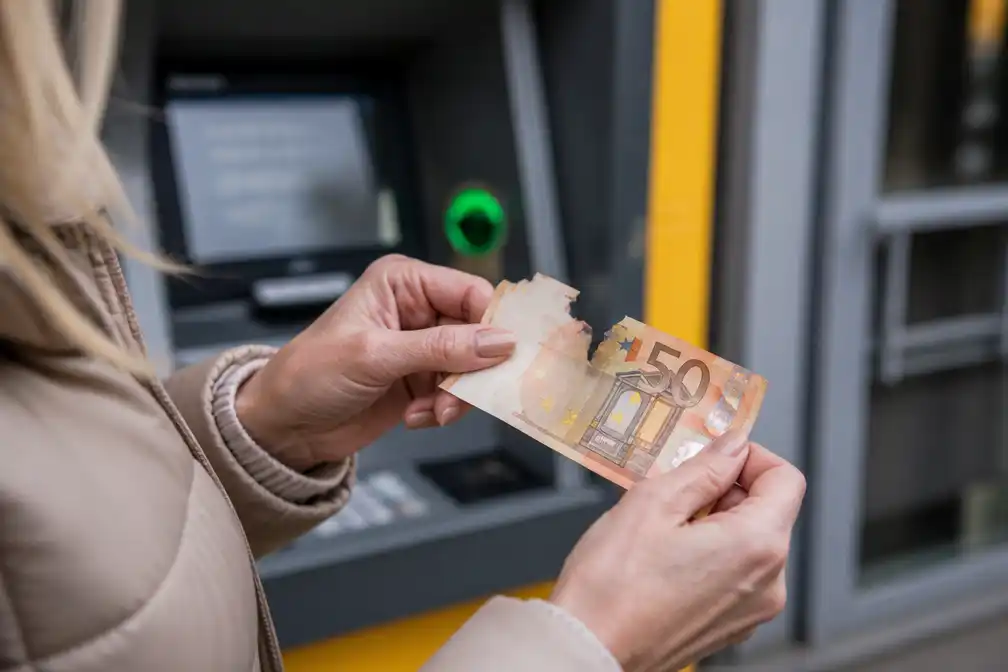 Kapot briefje van 50 uit Geldmaat kost Marjon 11 euro