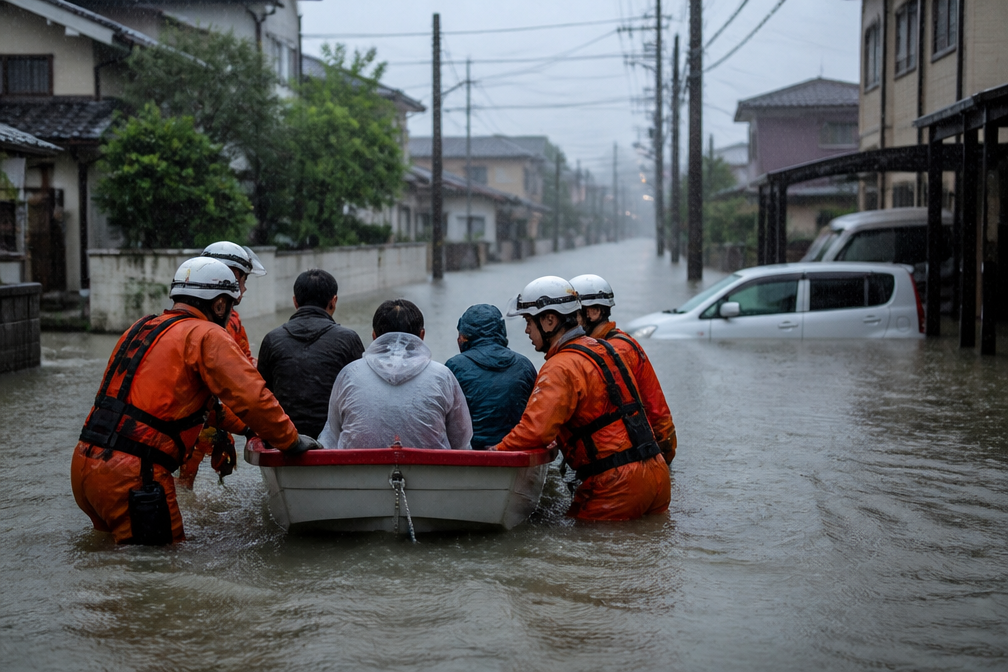 Dodental na recordregen in Japan opgelopen tot acht