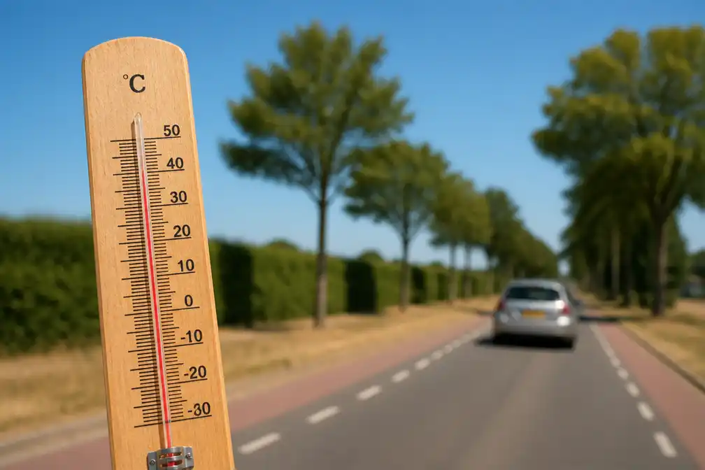 Warmste 14 augustus ooit in Nederland: 34,3 graden in Gilze-Rijen