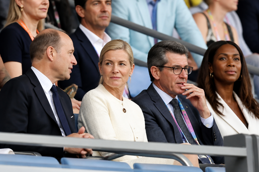 Prins Edward en Sophie bezoeken EK atletiek in Birmingham