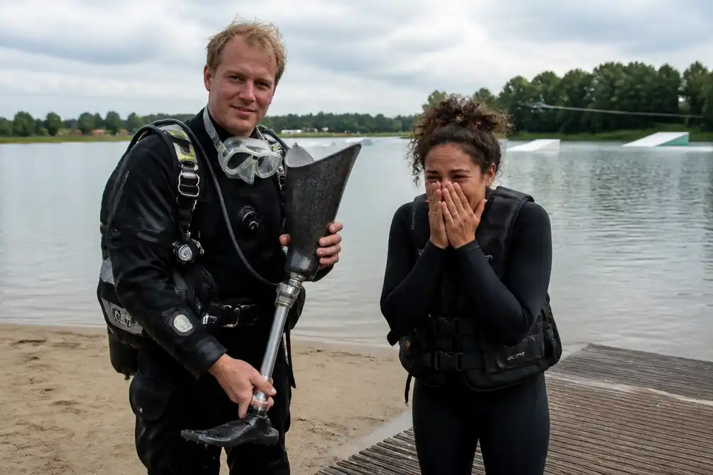 Zoetermeerse verliest prothese van 7.000 euro in plas, duiker bergt haar op