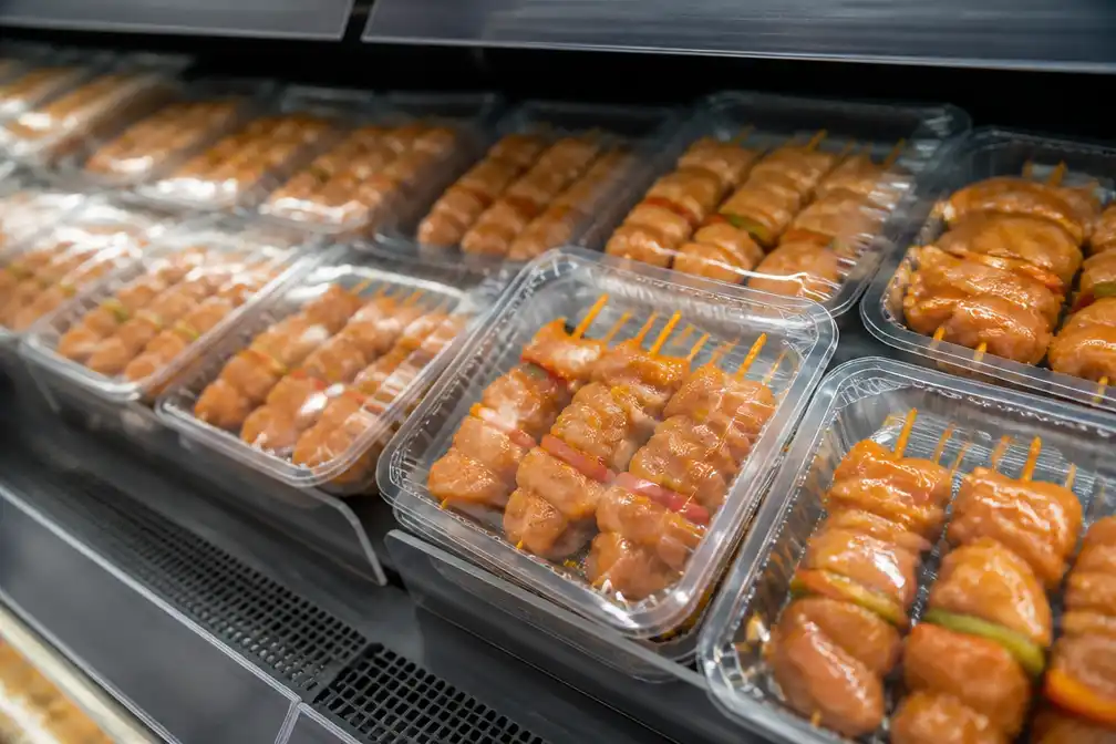 Supermarkten waarschuwen voor mogelijk ongare kipdijspiesjes
