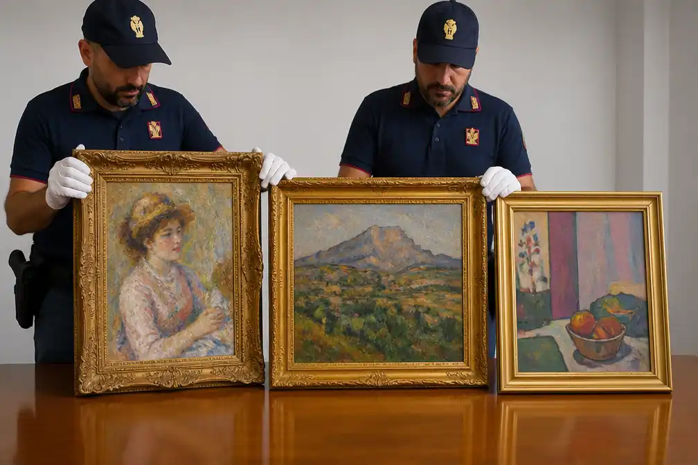 Italiaanse politie vindt gestolen schilderijen van Renoir, Cézanne en Matisse terug