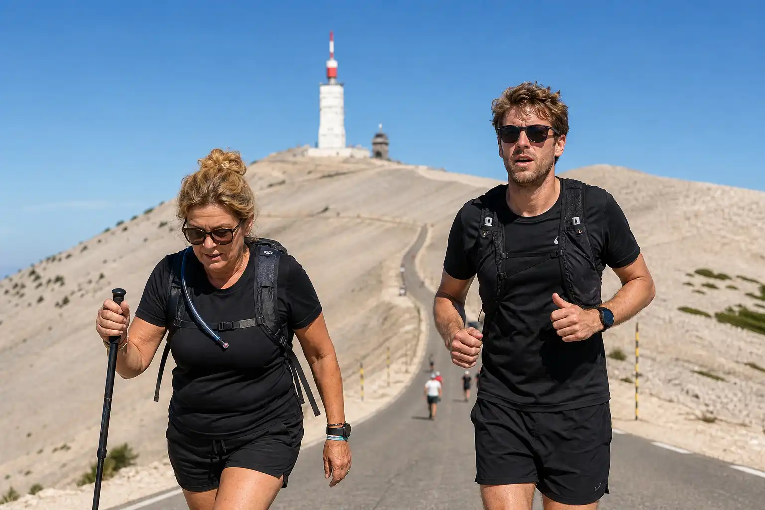 Natasja Froger en Wijnand Speelman bedwingen Mont Ventoux voor Tour du ALS