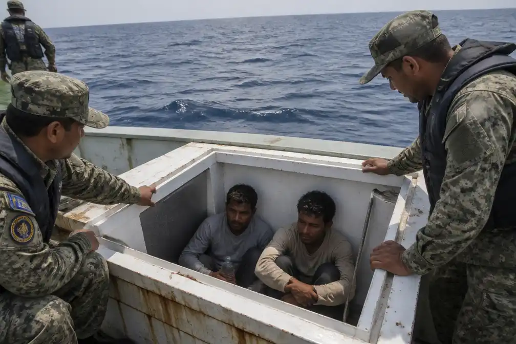 Mexicaanse vissers overleven vijf dagen in vriezer op zee