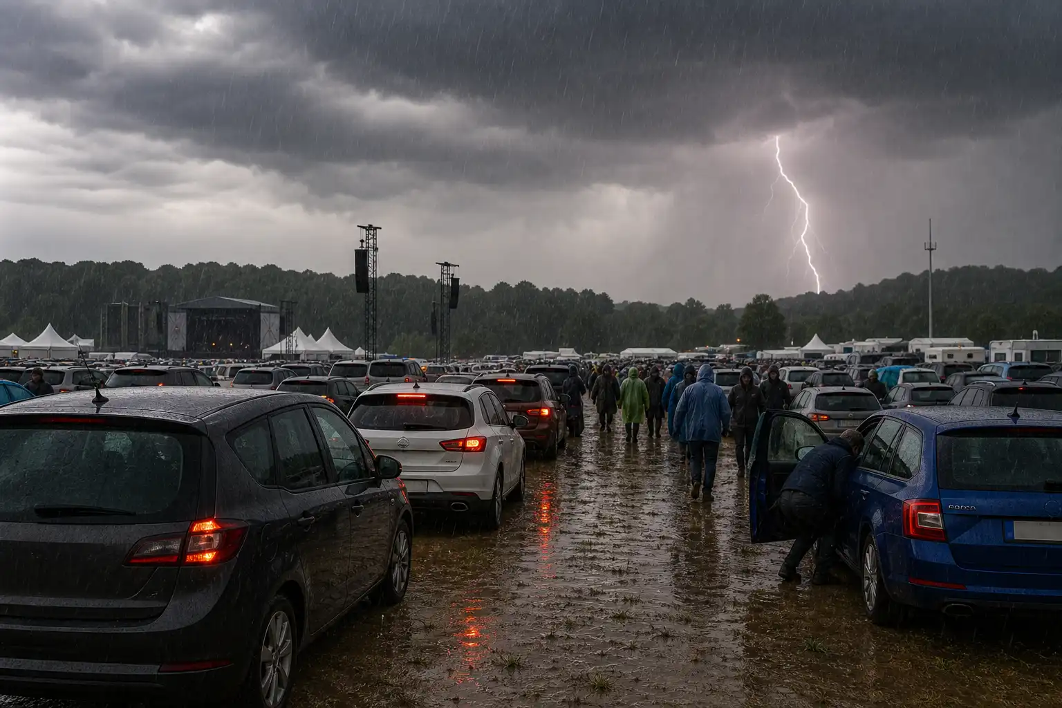 Duits Southside Festival onderbroken door zware onweer