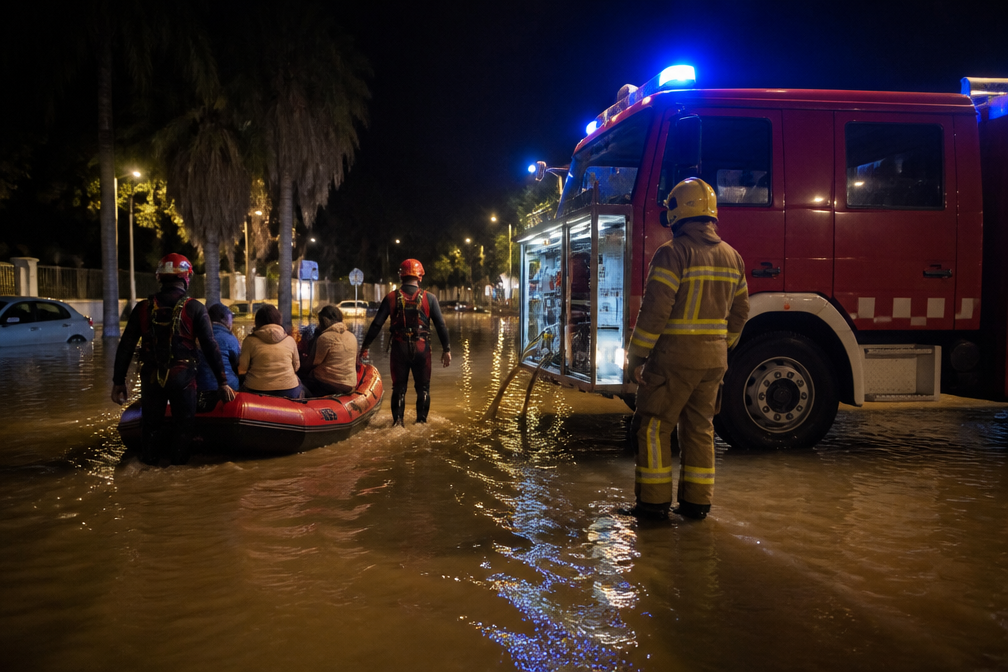 Extreme regenval aan Spaanse Costa Dorada: minstens 7 gewonden en honderden geëvacueerd