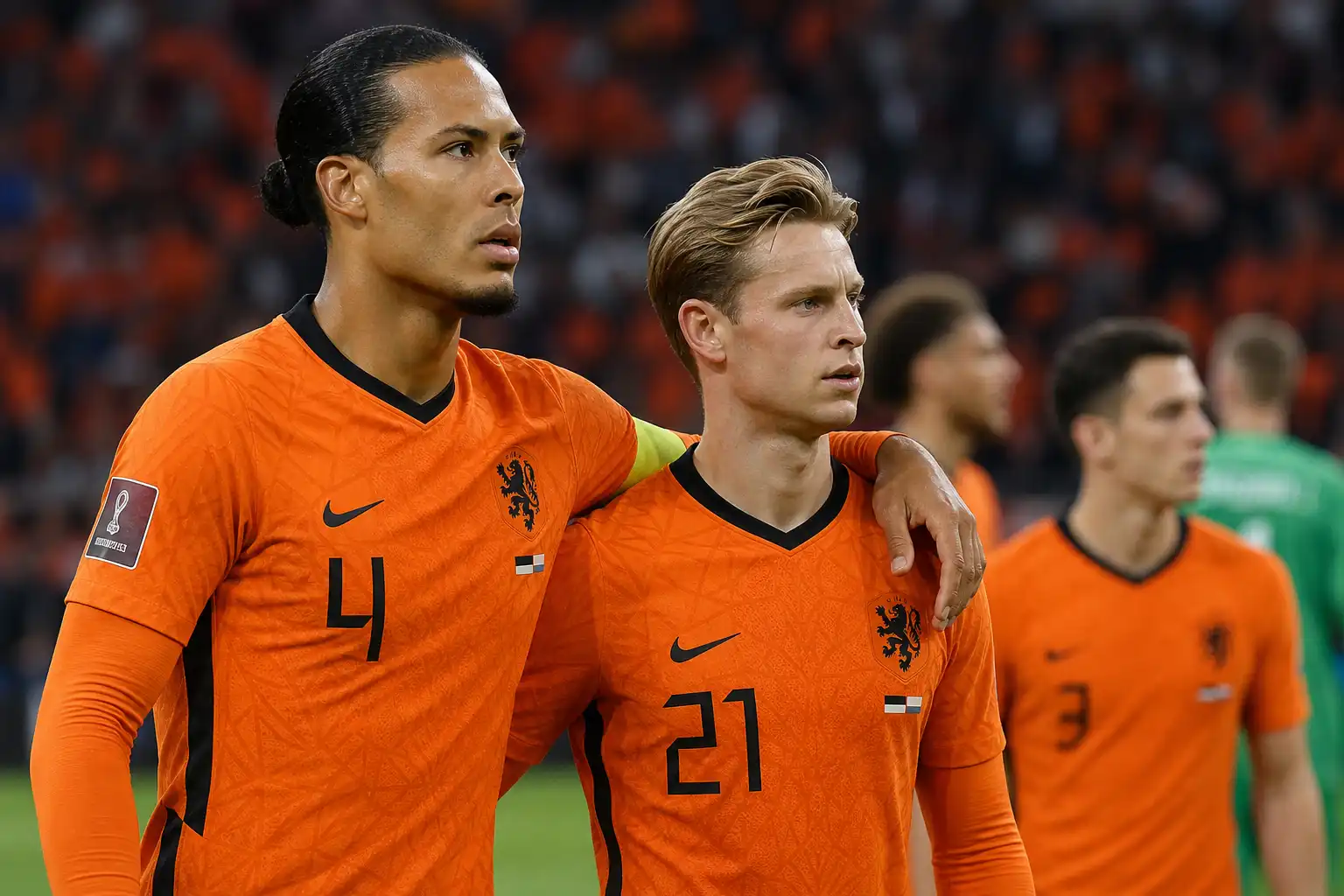 Oranje tegen Zweden na gelijkspel Japan; Van Dijk en De Jong moeten leiden