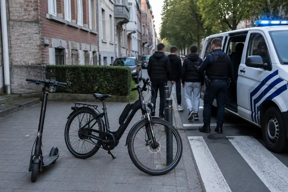 Leuvense politie pakt drie minderjarigen na achtervolging met gestolen fiets en step