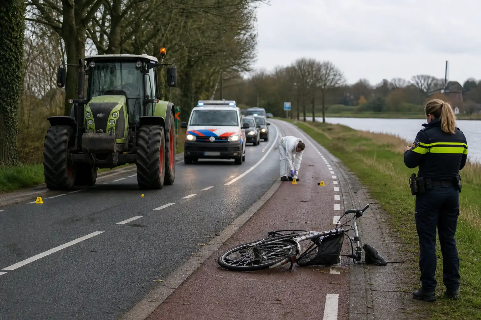 Fietster (21) overleden na aanrijding met dronken bestuurder landbouwvoertuig bij Amsterdam