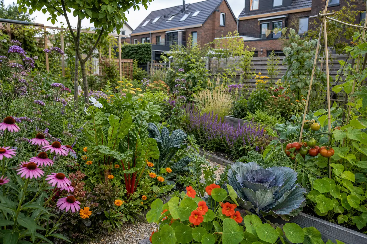 Sierplanten en groenten mengen voor kleine tuinen, zegt expert