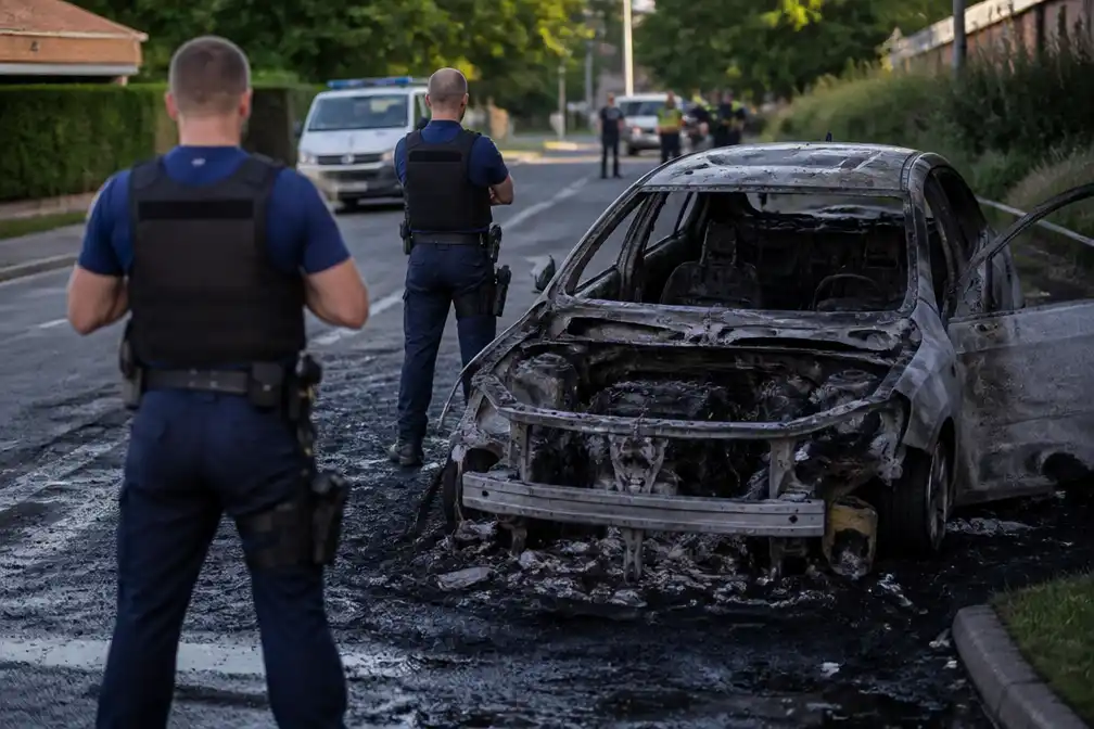 Verdachte opgepakt na autobrand in Maasmechelen, brandstichting vermoed
