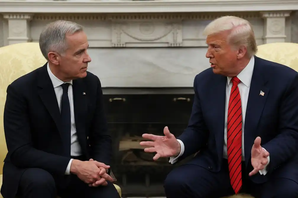 Trump legt Canada 50% invoerheffingen op; Carney dreigt met tegenmaatregelen