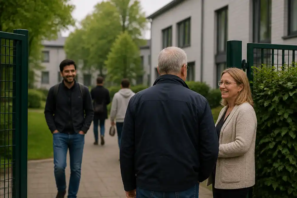 Asielopvang in Oss werkt zonder hoge hekken, met appgroep en buren
