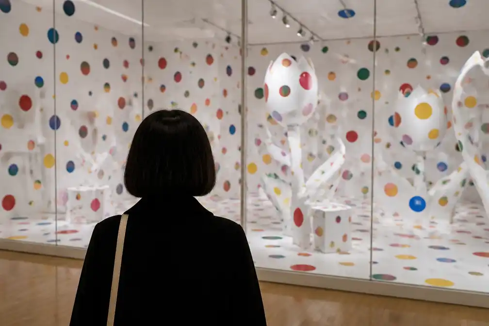 Japanse kunstenares Yayoi Kusama, bekend om haar stipwerelden, overleden op 97-jarige leeftijd