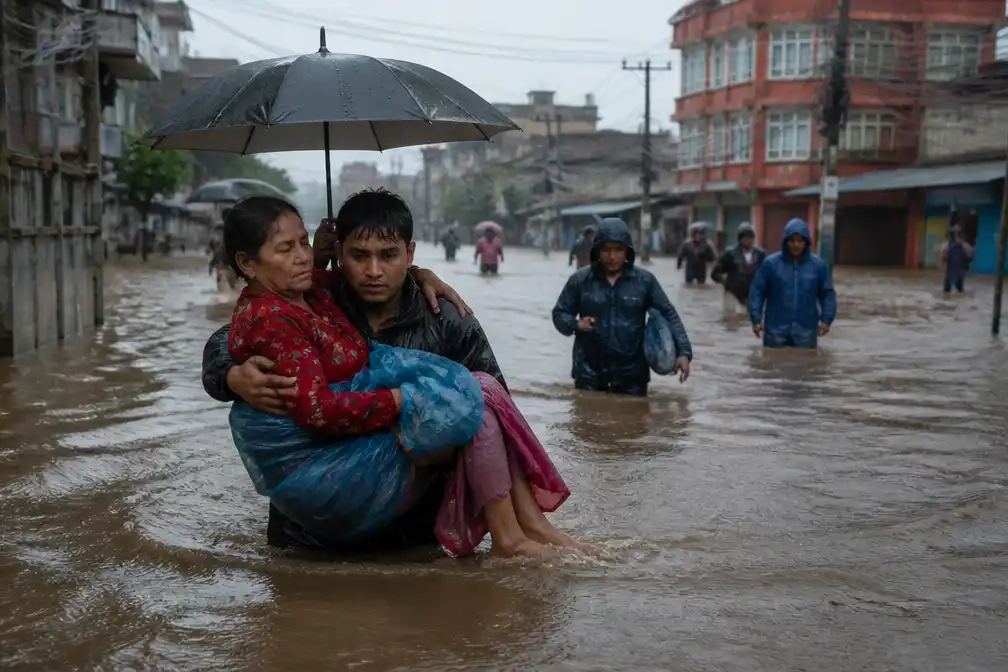 William en Catherine betuigen steun aan slachtoffers overstromingen Nepal