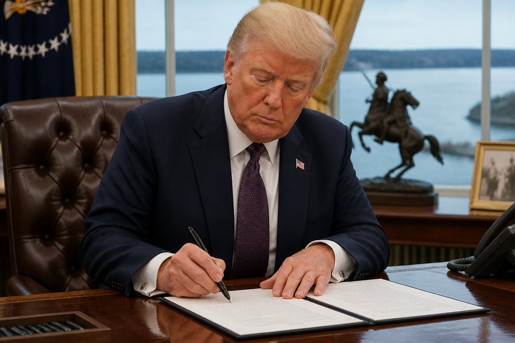 Trump hernoemt Lake Ontario per decreet tot Lake America