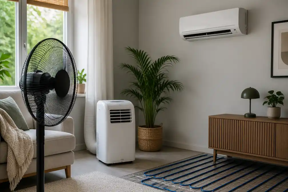 Koelkosten verschillen tientallen euro's: ventilator vs. airco vs. vloerkoeling