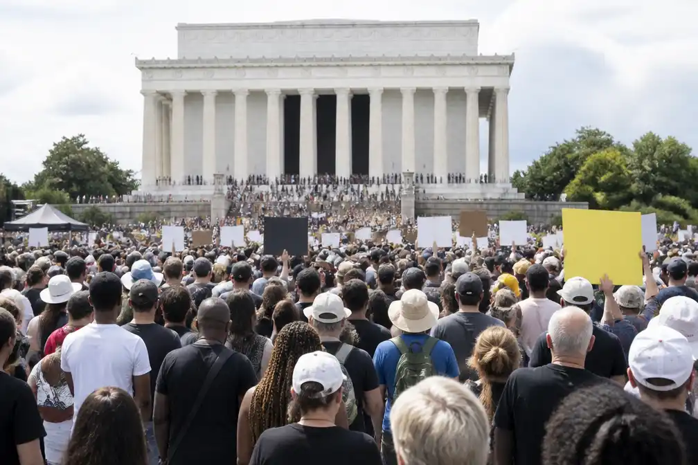 Honderden betogen in Washington voor burgerrechten en eerlijk stemrecht