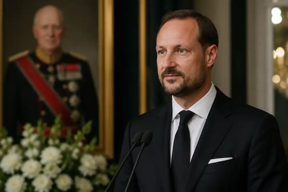 Koning Haakon spreekt zaterdagavond over overleden vader Harald