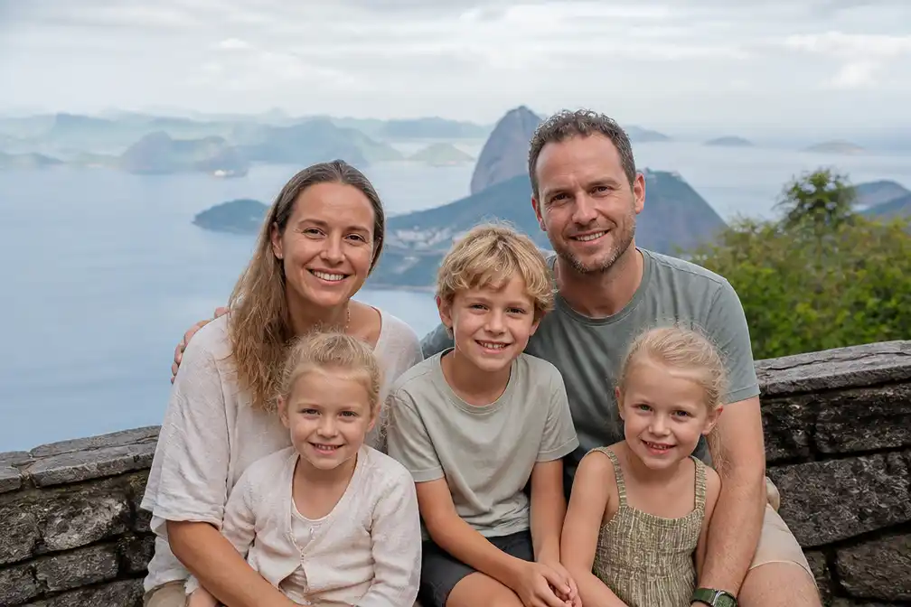Martine en Bram maakten wereldreis met gezin op budget van 50 euro per dag